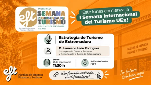 Conferencia del Consejero de Cultura, Turismo y Deportes de la Junta de Extremadura